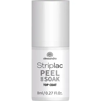 Alessandro International Striplac Peel or Soak Top Coat 8 ml Lak na nehty Alessandro International Striplac Peel or Soak Top Coat 8 ml