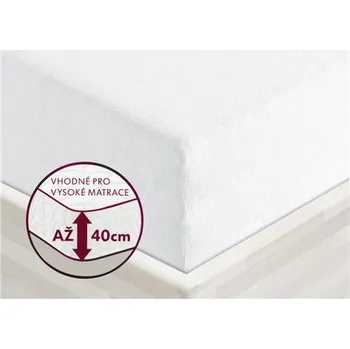 Prostěradlo Prostěradlo froté Exclusive pro vysoké matrace, bílé, 90 x 200 cm 1560021-90x200