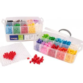 Dětské navlékací korálky Playbox zažehlovací korálky XL v boxu, 1.500 ks