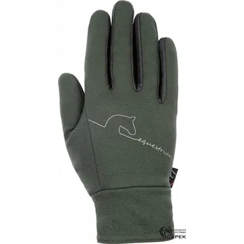Zimní rukavice HKM -EQUESTRIAN- - Tmavě modrá - L