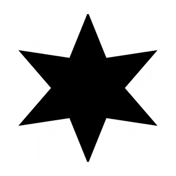 samolepka Hvězda 002 (01 - černá) SAMOLEPKA NA AUTO, NÁLEPKA, FÓLIE, POLEP, TUNING, VLASTNÍ TEXT, TISK, AUTOSAMOLEPKY.cz, POLEPY, OBRÁZEK, LOGO, 3D STICKERS