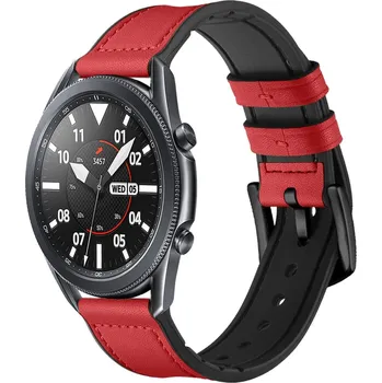 Ostatní příslušenství k chytrým hodinkám eses Sportovní kožený řemínek - Červený, 20 mm