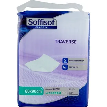 Inkontinenční podložka Soffisof CLASSIC inkontinenční podložky, 15 ks Velikost: 60 x 60 cm, savost 1200 ml