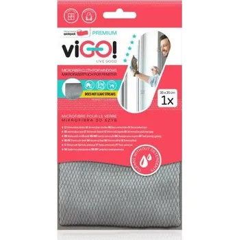 Utěrka viGO! Utěrka z mikrovlákna na okna 1ks, 35x35cm QUICKPACK 7733202