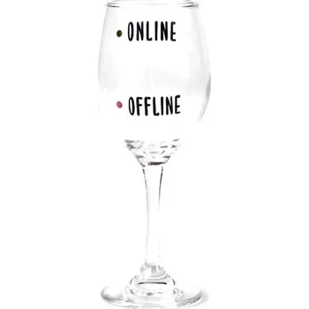 DIVJA Sklenice na víno 330 ml Online/Offline
