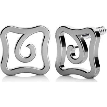 Náušnice Couple, Netradiční náušnice Mystic z bílého zlata, 6880529-0-0-0