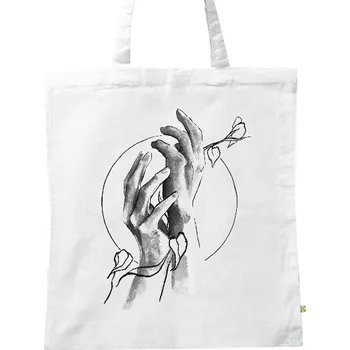 BIO plátěná taška s potiskem Sprout