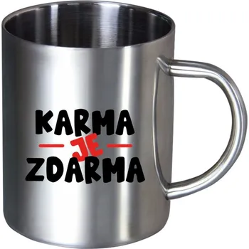Nerezový hrnek Karma je zdarma