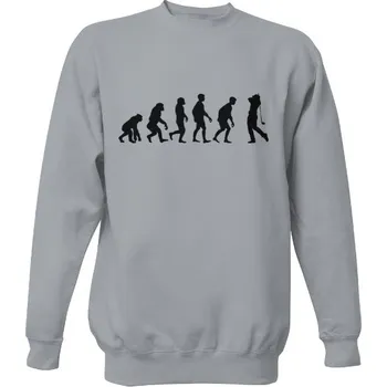 Pánská mikina Mikina bez kapuce Unisex s potiskem Evoluce golfista pánské