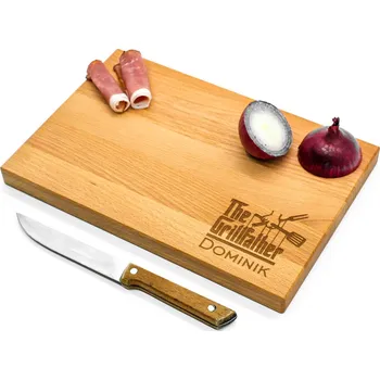 Kuchyňské prkénko Bukové prkénko - Grill Father Rozměr prkénka: 30 x 20 cm
