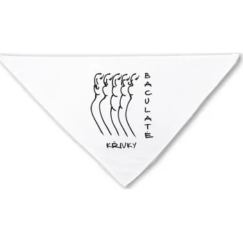 Šátek Nákrčník/bandana s potiskem Šátek baculaté křivky