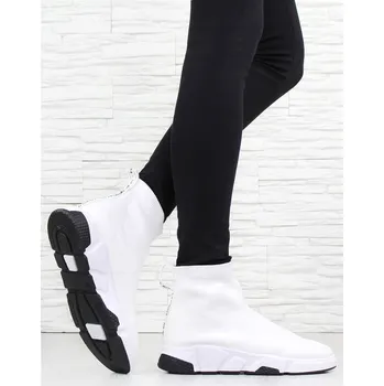 Dámské tenisky Erico Bílé ponožkové tenisky 905WH Velikost: 40