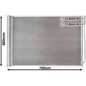 Výparník klimatizace Kondenzátor, klimatizace VAN WEZEL 06005370