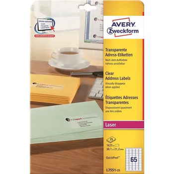 Avery Zweckform QuickPeel transparentní…
