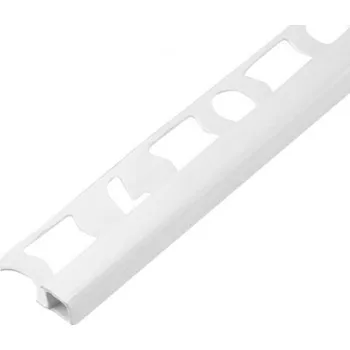 Podlahová lišta Lišta ukončovací 8/250 hranatá, plast, bílá