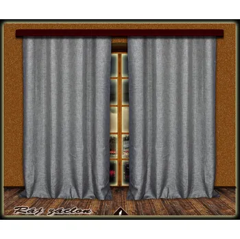 Závěs Kusový závěs - Blackout šedá pytlovina, výška 140 až 370 cm, šířka 260 cm