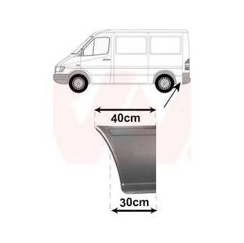 Příslušenství karosérie Boční stěna VAN WEZEL 3076139
