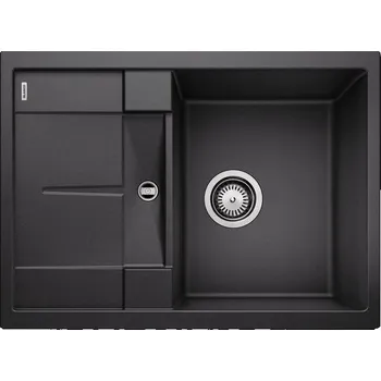 Granitový dřez Blanco Metra 45 S Compact Granitový dřez s odkapem oboustranné provedení, 68x50cm, antracit, 519561