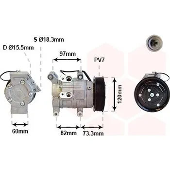 Kompresor klimatizace Kompresor, klimatizace VAN WEZEL 5300K625