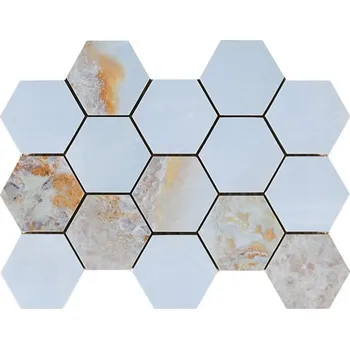 Obklad EBS Danae hexagon 32,5x22 opalo lesklý