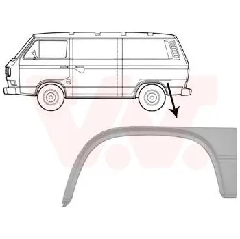 Příslušenství karosérie Boční stěna VAN WEZEL 5870145