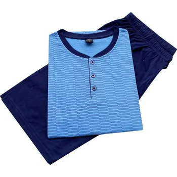 Pánské pyžamo krátké Big N-feel : Art - 616 Barva: Tyrkysová, Velikost: 3XL