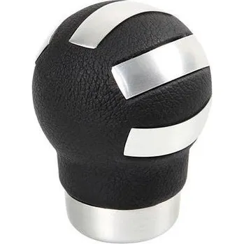 Hlavice řadicí páky Lampa Kožená řadící páka NEXO s hliníkovými designovými prvky