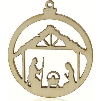 Vánoční dekorace Naše galanterie Dekorativní Betlém 5cm