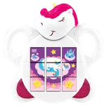 Infinifun Hudební puzzle s jednorožcem