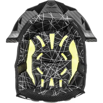 Helma na motorku klobouk interiéru pro přilbu TWIST 2.0, AIROH - Itálie (černá) XXL