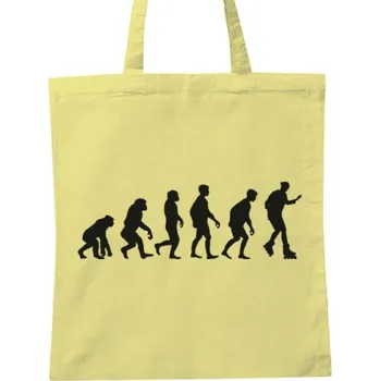 Nákupní taška Nákupní taška unisex s potiskem Evoluce bruslař
