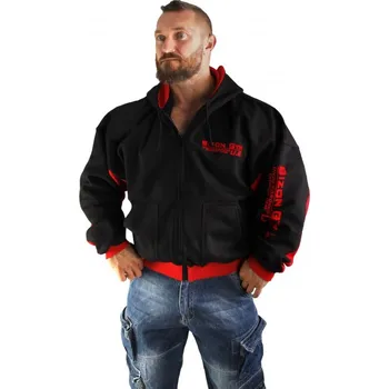 Pánská mikina Bizon Gym Mikina 300 Violator - černá/červená Velikost: M