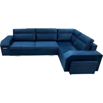 Sedací souprava Nábytek PEGAS s.r.o. Rohová sedací soustava Alvin P Monolith 77 - tmavě modrá