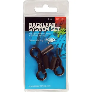 Giants fishing kompletní klip na zátěž Backlead System, 3ks (Klip s převlekem na zátěže k vytvoření backlead.)