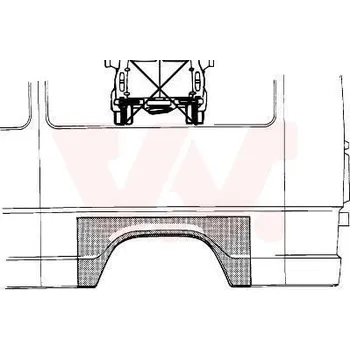 Příslušenství karosérie Boční stěna VAN WEZEL 3070145