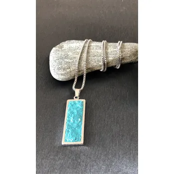 Náhrdelník Náhrdelník: Bästa Elegant Frame blue tyrkys