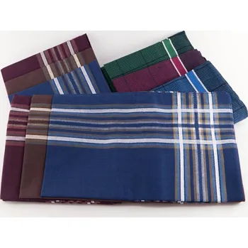 Látkový kapesník Sada tmavých pánských kapesníků z mykané bavlny - 6 ks