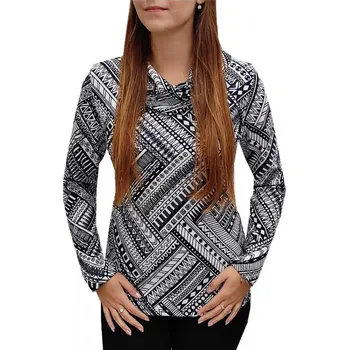 Dámská halenka Halenka Ina modro-bílá s chomoutem Velikost Ina: 36,