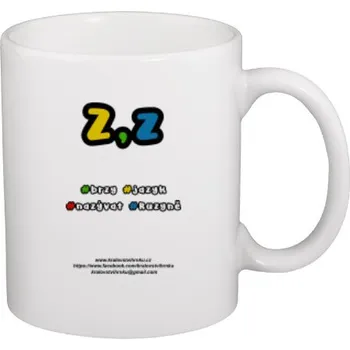 Hrnek malý bílý s potiskem Vyjmenovaná slova po Z