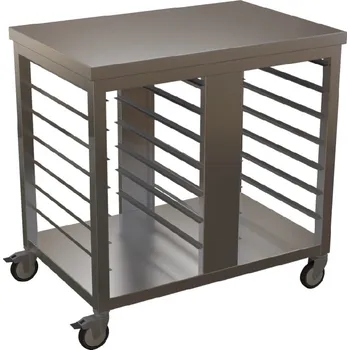 Servírovací stolek Vozík nerez na GN, plechy nebo tácy KVOG-650mm Délka x hloubka: 700x650mm