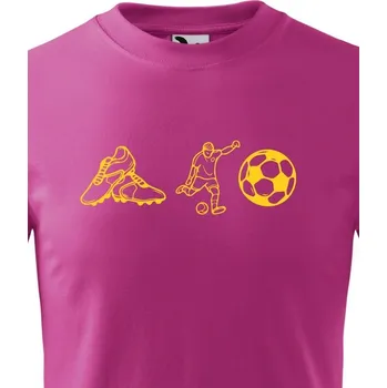 Chlapecké tričko Dětské tričko - Fotbal znaky, Barva Purpurová, Velikost 122 cm/6 roků, Canvas Dětské tričko Bezvatriko.cz 1564 - DTF/DTG