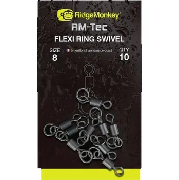 RidgeMonkey obratlíky Flexi Ring Swivel |vel. 8