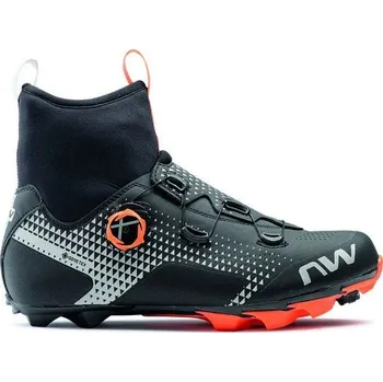 Pánské cyklistické tretry Northwave zimní tretry Celsius XC GTX, Black/Orange/Reflec Velikost 41,5