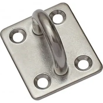 Tesařské kování Nerezová deska obdélníková s okem - půlkruh