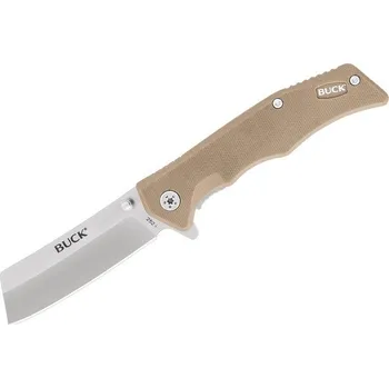 Pracovní nůž Buck Trunk, zavírací nůž s klipem, béžová 0252TNS
