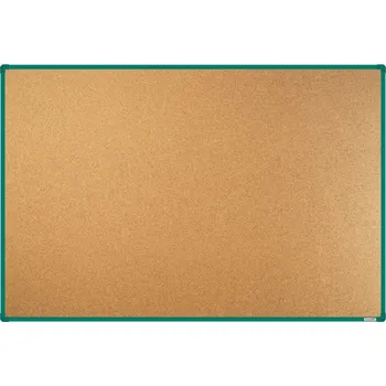 Korková nástěnka boardOK se zeleným rámem 1800x1200 + doprava zdarma