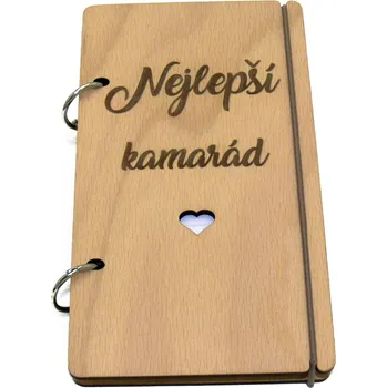 Zápisník art-wood.cz Dřevěný zápisník - nejlepší kamarád