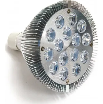 LED trubice LED žárovka SUNPRO PAR38 - 15W/2700K, na květ (LED žárovka SUNPRO PAR38 - 15W/2700K/E27, která vydává teplé bílé světlo.)