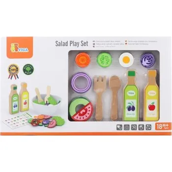 Hra na obchod Dřevěná salátová sada