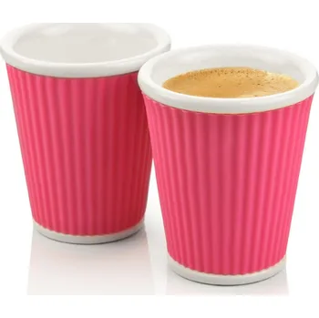 LES ARTISTES A-0635 Sada 2 ks hrnků 180ml růžová